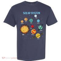 Solar System Planets Science Space Boy Girl Stem Garment-Dyed Heavyweight T-Shirt