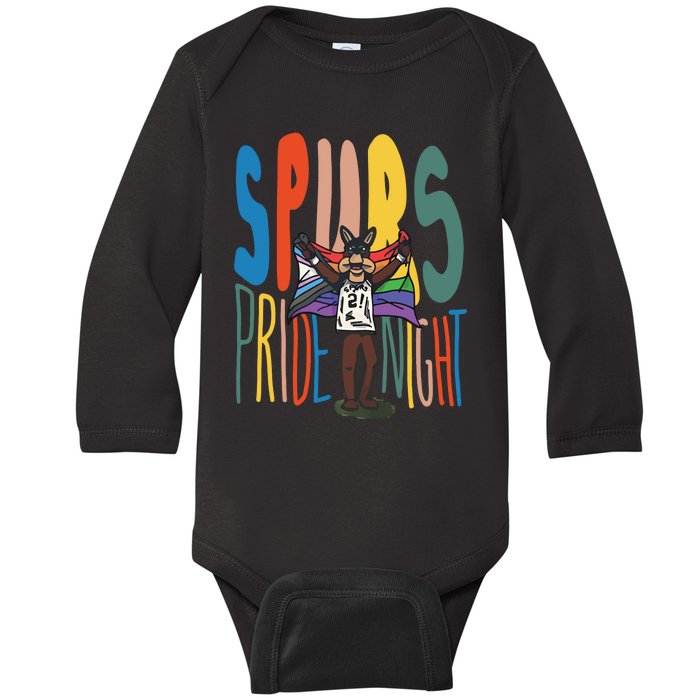 San Spurs Pride Night Baby Long Sleeve Bodysuit