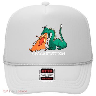 Spacestation High Crown Mesh Back Trucker Hat