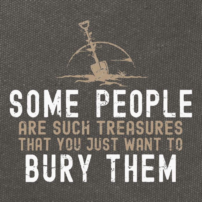 Sarcastic Some People Are Such Treasures Funny Dark Humor Cotton Canvas Backpack