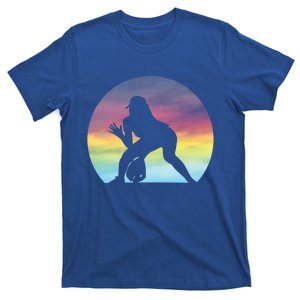 S Softball Player Silhouette Softball Lover Gift T-Shirt