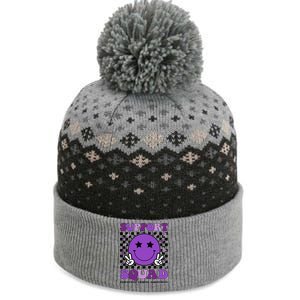 Support Squad Purple Ribbon Pancreatic Cancer Awareness The Baniff Cuffed Pom Beanie