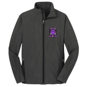 Support Squad Purple Ribbon Pancreatic Cancer Awareness Core Soft Shell Jacket