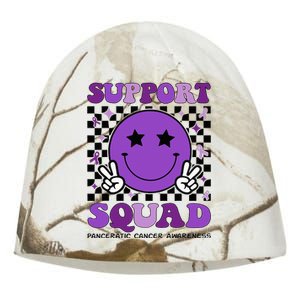 Support Squad Purple Ribbon Pancreatic Cancer Awareness Kati - Camo Knit Beanie