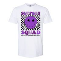 Support Squad Purple Ribbon Pancreatic Cancer Awareness Softstyle CVC T-Shirt