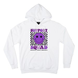 Support Squad Purple Ribbon Pancreatic Cancer Awareness Hoodie