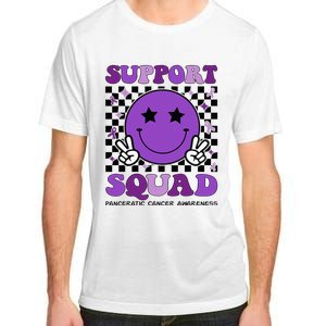 Support Squad Purple Ribbon Pancreatic Cancer Awareness Adult ChromaSoft Performance T-Shirt