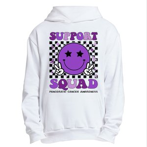 Support Squad Purple Ribbon Pancreatic Cancer Awareness Urban Pullover Hoodie