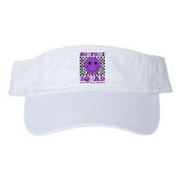 Support Squad Purple Ribbon Pancreatic Cancer Awareness Valucap Bio-Washed Visor