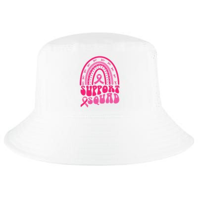 Support Squad Pink Rainbow Ribbon Breast Cancer Awareness Cool Comfort Performance Bucket Hat