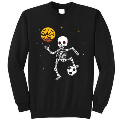 Skeleton Soccer Player Halloween Sweatshirt