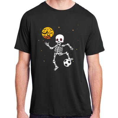 Skeleton Soccer Player Halloween Adult ChromaSoft Performance T-Shirt