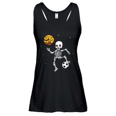 Skeleton Soccer Player Halloween Ladies Essential Flowy Tank