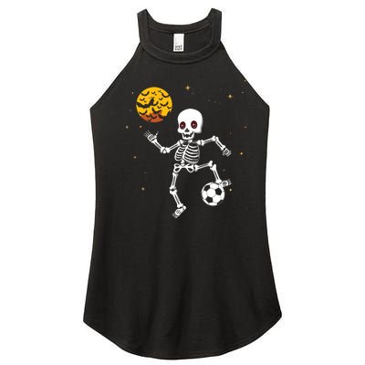 Skeleton Soccer Player Halloween Women's Perfect Tri Rocker Tank