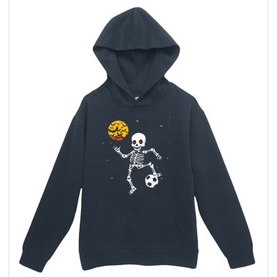 Skeleton Soccer Player Halloween Urban Pullover Hoodie