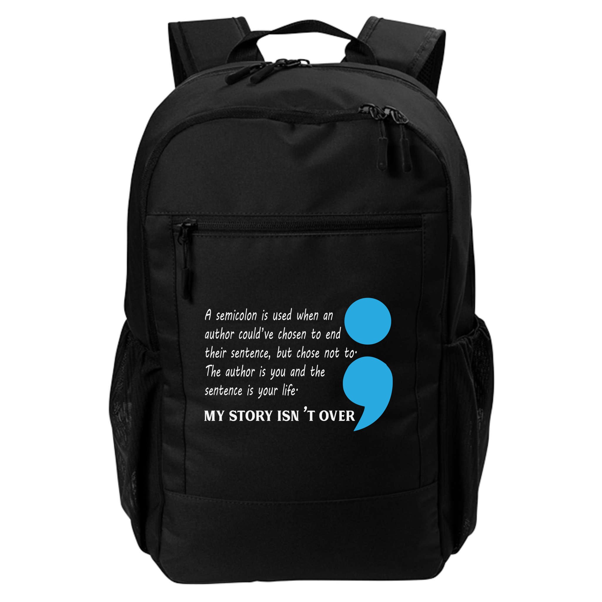 Semicolon Suicide Prevention Awareness Backpack