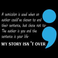 Semicolon Suicide Prevention Awareness Backpack