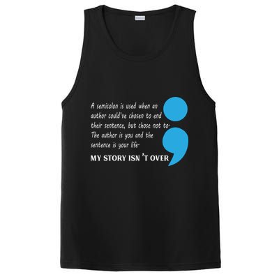 Semicolon Suicide Prevention Awareness PosiCharge Competitor Tank