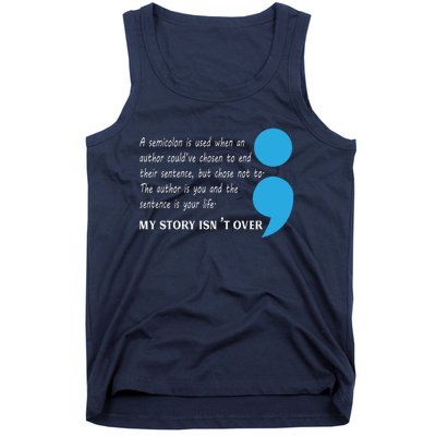 Semicolon Suicide Prevention Awareness Tank Top