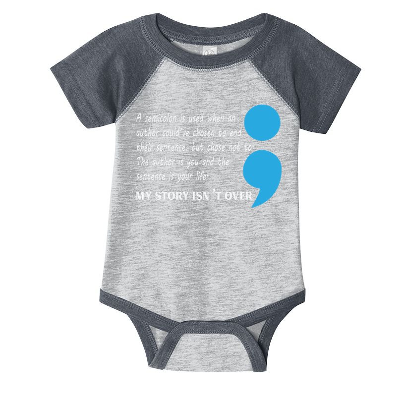 Semicolon Suicide Prevention Awareness Infant Baby Jersey Bodysuit