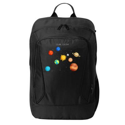 Solar System Planets Sun Space And Science City Backpack