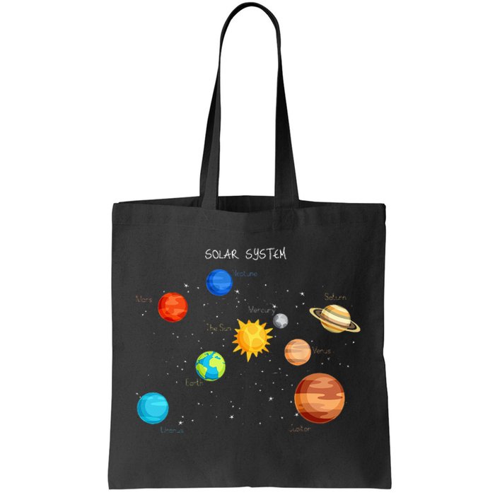 Solar System Planets Sun Space And Science Tote Bag