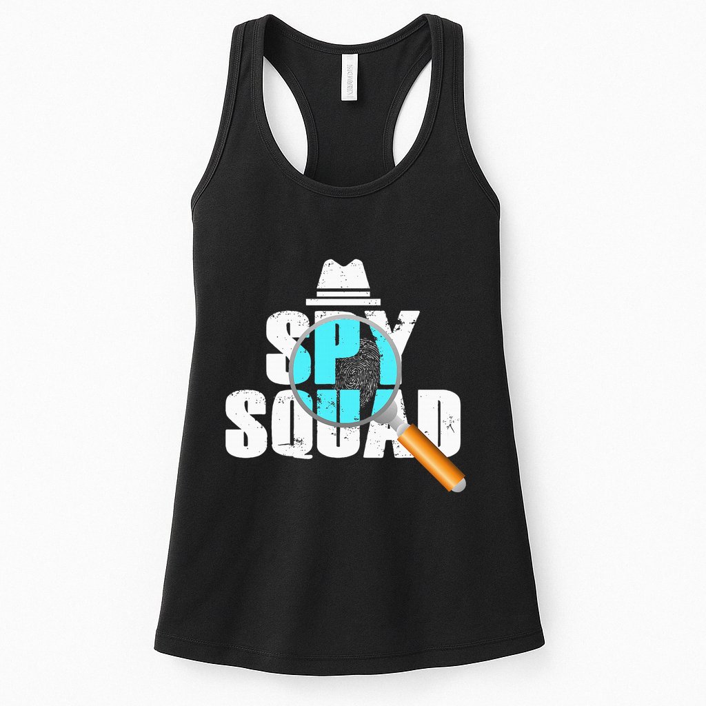 Spy Squad Police Crime Investigator Private Detective Team Womens Tank Top