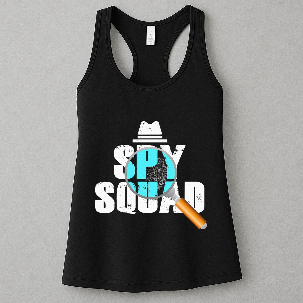 Spy Squad Police Crime Investigator Private Detective Team Womens Tank Top