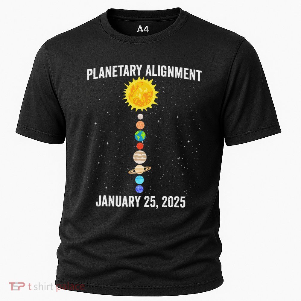 System Solar Planets Planetary Alignment January 25th 2025 Cooling Performance Crew T-Shirt