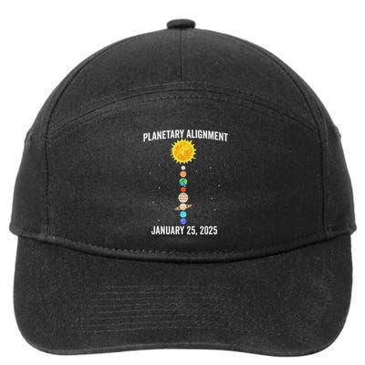 System Solar Planets Planetary Alignment January 25th 2025 7-Panel Snapback Hat