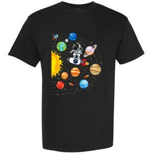 Solar System Planets Science Space Astronaut Universe Galaxy Garment-Dyed Heavyweight T-Shirt