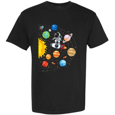 Solar System Planets Science Space Astronaut Universe Galaxy Garment-Dyed Heavyweight T-Shirt