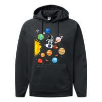 Solar System Planets Science Space Astronaut Universe Galaxy Performance Fleece Hoodie