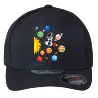 Solar System Planets Science Space Astronaut Universe Galaxy Flexfit Unipanel Trucker Cap