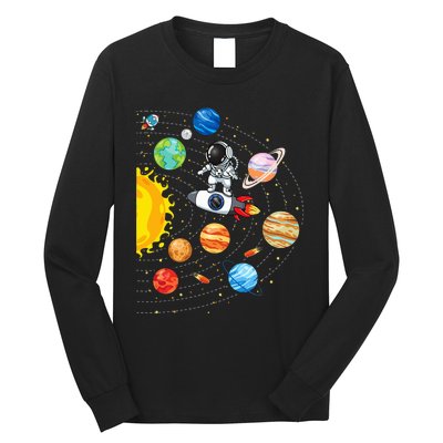 Solar System Planets Science Space Astronaut Universe Galaxy Long Sleeve Shirt