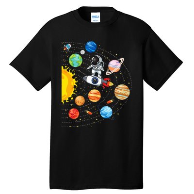 Solar System Planets Science Space Astronaut Universe Galaxy Tall T-Shirt