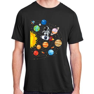 Solar System Planets Science Space Astronaut Universe Galaxy Adult ChromaSoft Performance T-Shirt