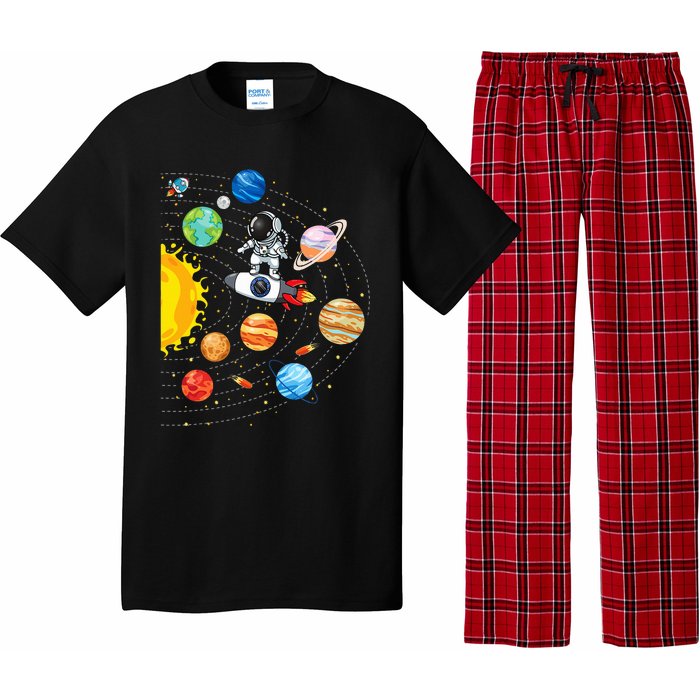 Solar System Planets Science Space Astronaut Universe Galaxy Pajama Set