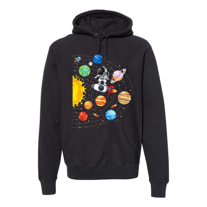 Solar System Planets Science Space Astronaut Universe Galaxy Premium Hoodie