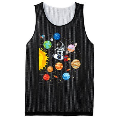 Solar System Planets Science Space Astronaut Universe Galaxy Mesh Reversible Basketball Jersey Tank