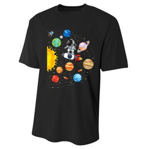 Solar System Planets Science Space Astronaut Universe Galaxy Performance Sprint T-Shirt