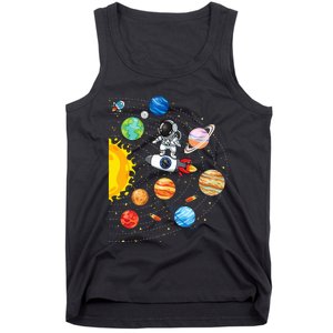 Solar System Planets Science Space Astronaut Universe Galaxy Tank Top