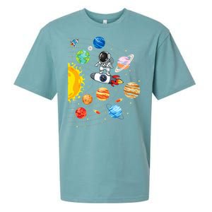 Solar System Planets Science Space Astronaut Universe Galaxy Sueded Cloud Jersey T-Shirt