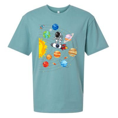 Solar System Planets Science Space Astronaut Universe Galaxy Sueded Cloud Jersey T-Shirt