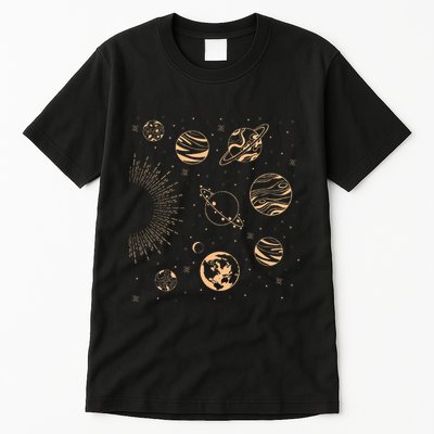 Solar System Planets Space Science Galaxy Astrology Universe Tall T-Shirt