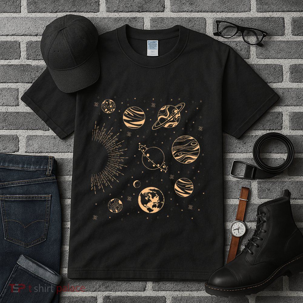Solar System Planets Space Science Galaxy Astrology Universe Tall T-Shirt