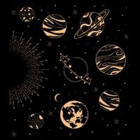 Solar System Planets Space Science Galaxy Astrology Universe Drawstring Bag