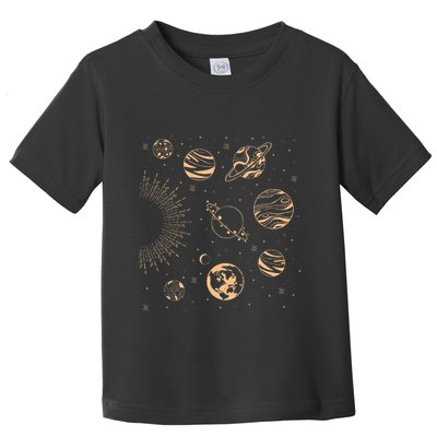 Solar System Planets Space Science Galaxy Astrology Universe Toddler T-Shirt