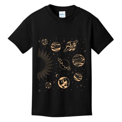 Solar System Planets Space Science Galaxy Astrology Universe Kids T-Shirt