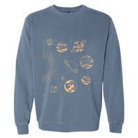 Solar System Planets Space Science Galaxy Astrology Universe Garment-Dyed Sweatshirt